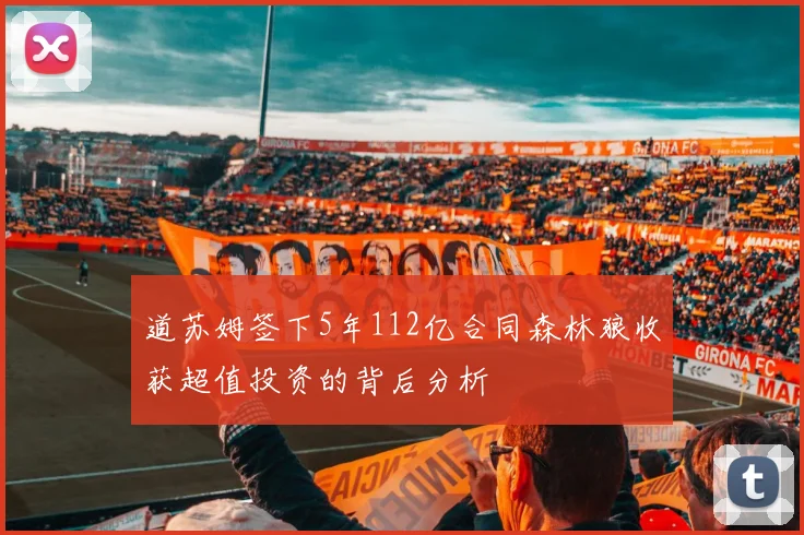 道苏姆签下5年112亿合同森林狼收获超值投资的背后分析